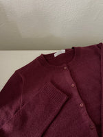 Load image into Gallery viewer, Falling For You Cardigan (dark cherry)
