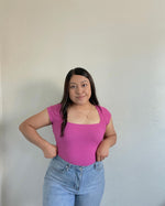 Load image into Gallery viewer, Ready For Brunch Bodysuit (magenta)
