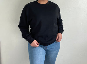 Comfy at Home Crewneck (black)